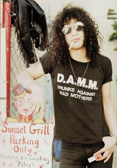 D.A.M.M. Drunks Against Mad Mothers t-shirt as worn by Slash Guns N' Roses