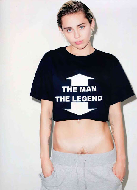 THE MAN THE LEGEND T-shirt as seen on Miley Cyrus in her nude photoshoot. PYGear.com