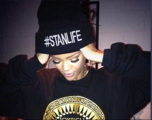 Rihanna #STANLIFE beanie hat. PYGOD.COM