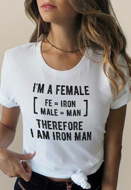 Female equals Iron Man. PYGear.com