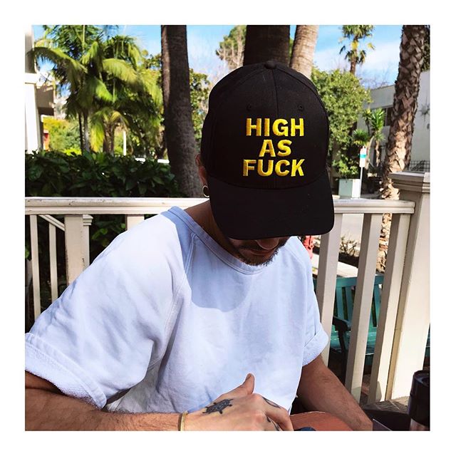 HIGH AS FUCK cap worn by Tom Kaulitz Tokio Hotel.  PYGear.com