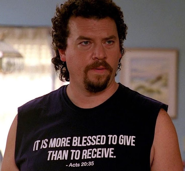 Kenny Powers T-shirts More Blessed To Give Than Receive.  PYGear.com