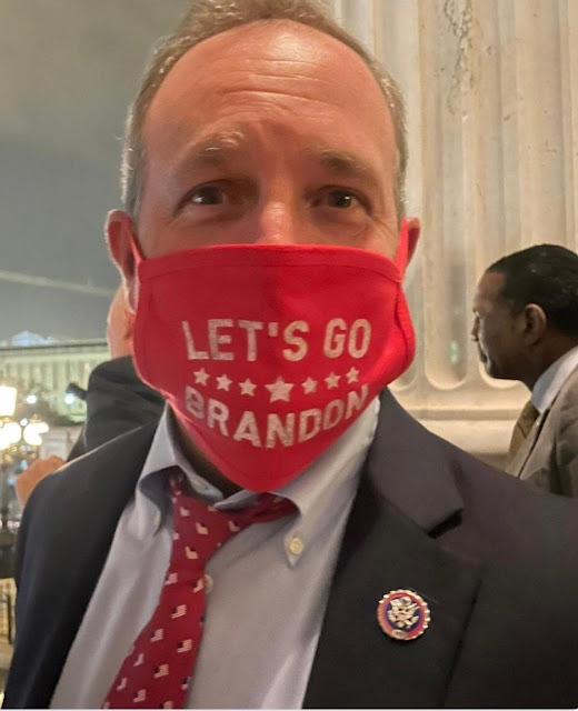 LET'S GO BRANDON as worn by Congressman Jeff Duncan.  PYGear.com
