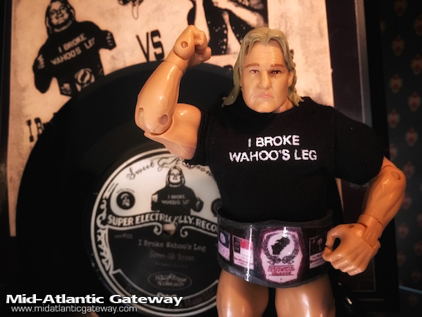 Greg Valentine I Broke Wahoos Leg shirt action figure