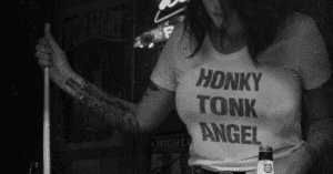 Honky Tonk Angel vintage retro t-shirt