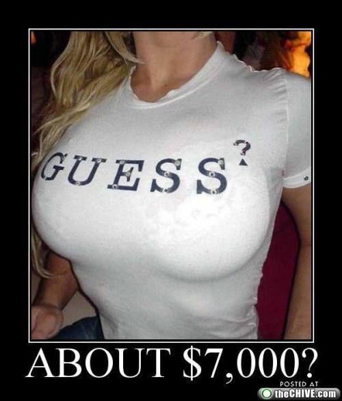 Guess boobs shirt. PYGear.com