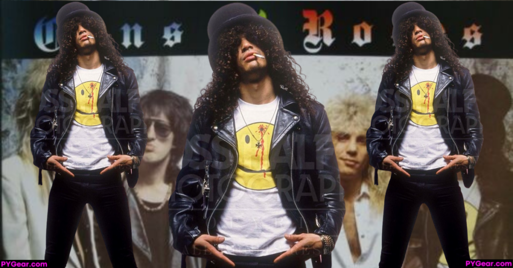 Slash SMILEY Shirt (with a bullet in the head) Guns N' Roses. PYGear.com