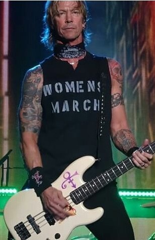 WOMEN'S MARCH cut-off t-shirt as worn by Duff McKagan onstage during the Guns N' Roses 'Not In This Lifetime...' tour. PYGear.com