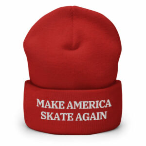 MAKE AMERICA SKATE AGAIN beanie hat. PYGear.com