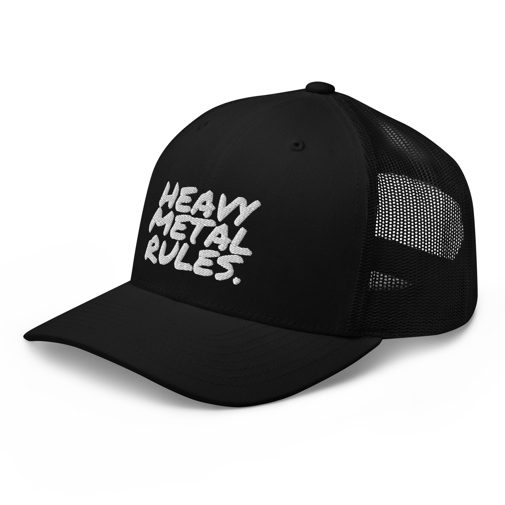 HEAVY METAL RULES GraffitiStyle Trucker Cap (Embroidered)